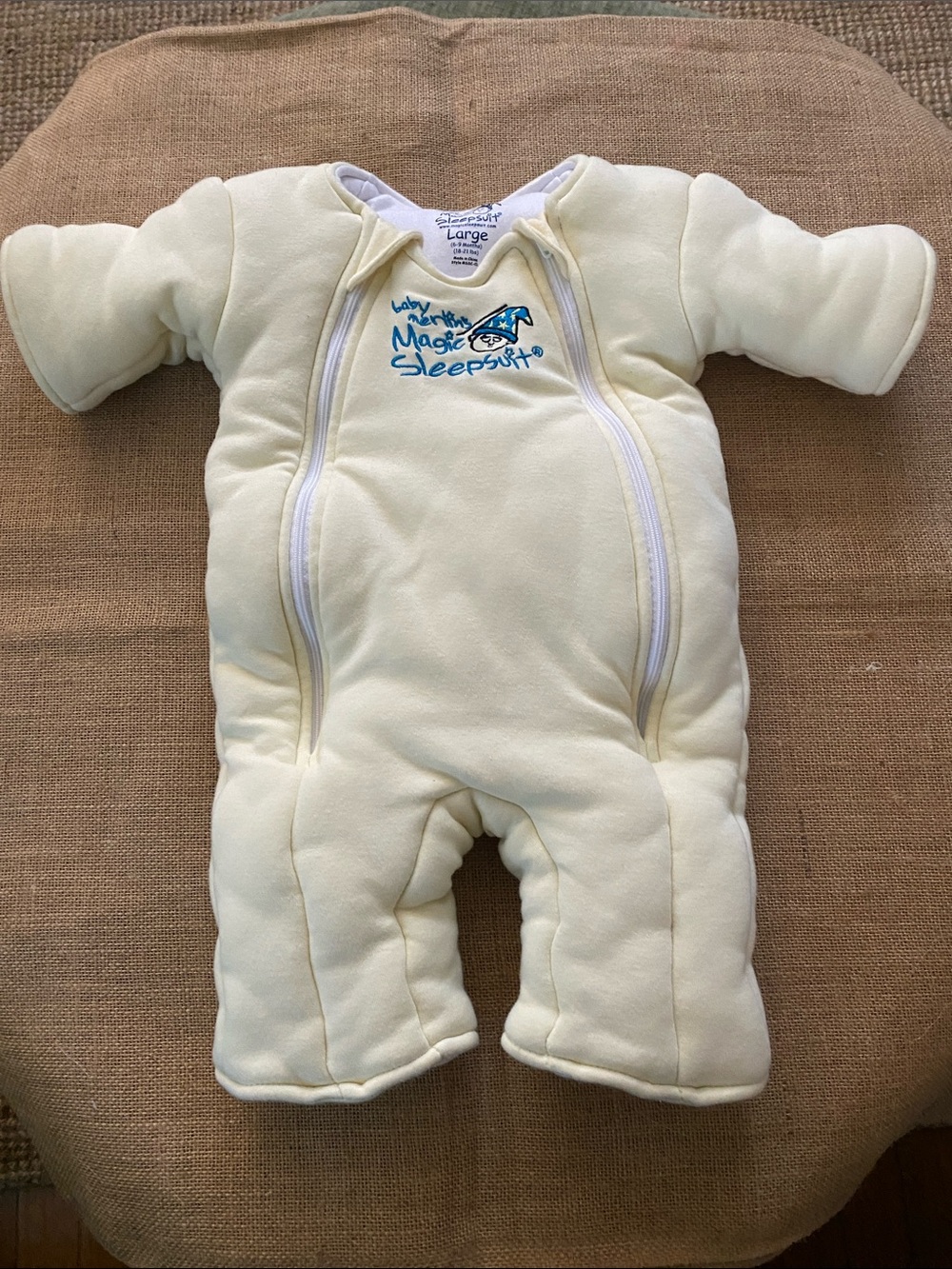 Baby Merlin’s Magic Sleepsuit Cotton Large 6-9 months 18-21 lbs MSSC-CL